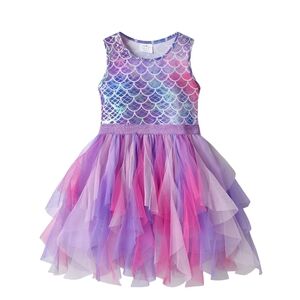 Mermaid Tank Dress - Purple and Pink